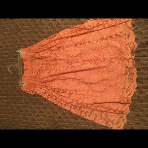 Peach skirt